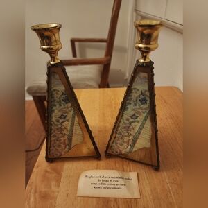 Leona M. Fein Shabbat Candlesticks